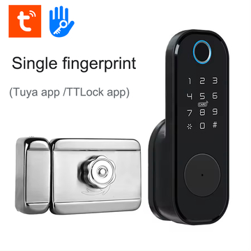 Glomarket Wifi Tuya Fingerprint Smart Double Fingerprint Lock Digital Password Card Key Electronic Gate Lock