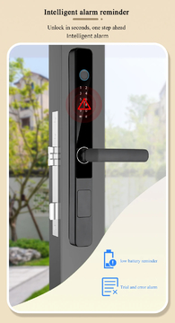 Glomarket Digital Intelligent Door Lock Wifi Tuya Waterproof Security Fingerprint Passcode Card Smart Lock For Apartment Home