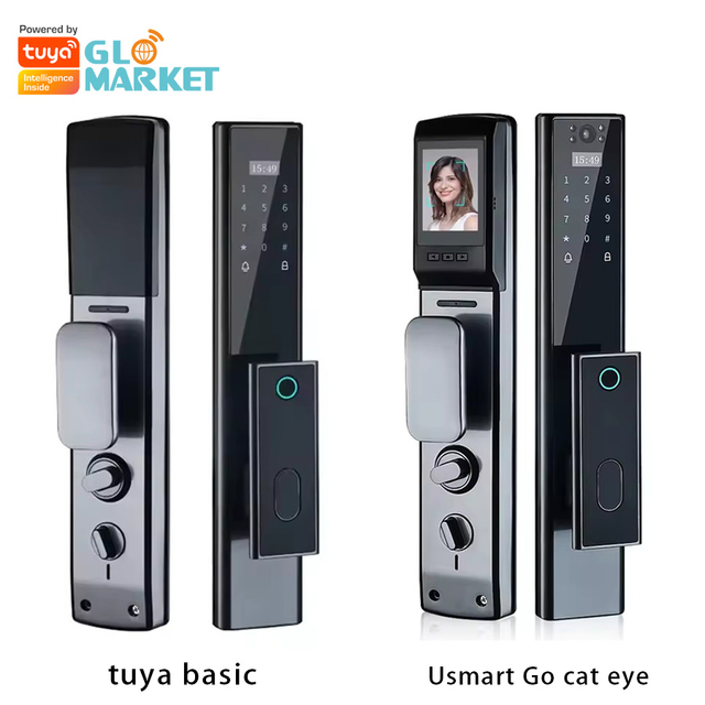 Glomarket Tuya Smart Fingerprint Digital Password Keyless Apartment Home Room Lock Safety Electronic Smart Lock