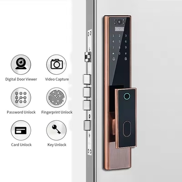 Glomarket Tuya Smart Fingerprint Digital Password Keyless Apartment Home Room Lock Safety Electronic Smart Lock