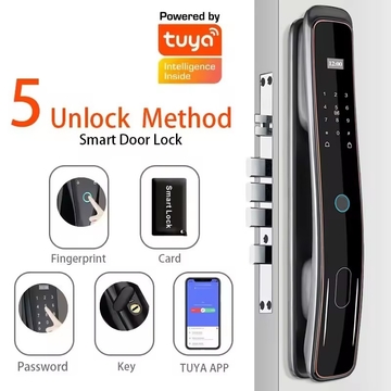 Glomarket Security Fully Automatic Visual Intercom Smart Lock 3d Face Recognition Biometric Fingerprint Cerradura Inteligente