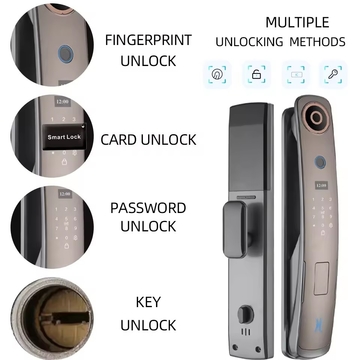 Glomarket Fully Automatic Fingerprint Lock Tuya Smart Lock Digital Biometric Door Lock With Doorbell