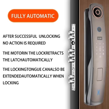 Glomarket Fully Automatic Fingerprint Lock Tuya Smart Lock Digital Biometric Door Lock With Doorbell