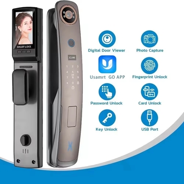 Glomarket Fully Automatic Fingerprint Lock Tuya Smart Lock Digital Biometric Door Lock With Doorbell