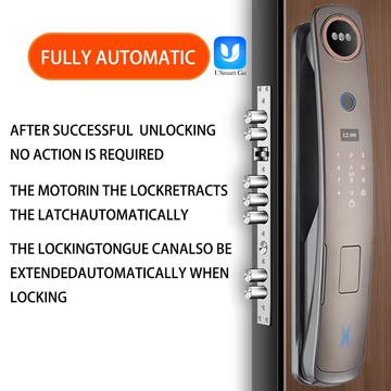 Glomarket Fully Automatic Fingerprint Lock Tuya Smart Lock Digital Biometric Door Lock With Doorbell