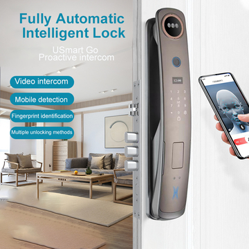 Glomarket Fully Automatic Fingerprint Lock Tuya Smart Lock Digital Biometric Door Lock With Doorbell