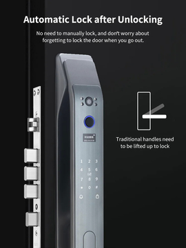 Glomarket Fully Automatic Camera Door Lock 3d Face Recognition Fingerprint Smart Digital Password Lock App Password Key Unlock