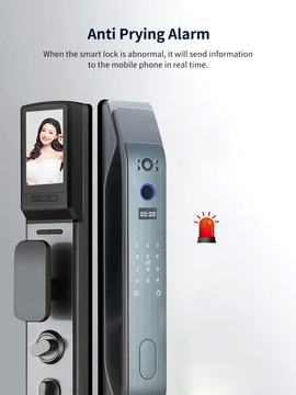 Glomarket Fully Automatic Camera Door Lock 3d Face Recognition Fingerprint Smart Digital Password Lock App Password Key Unlock