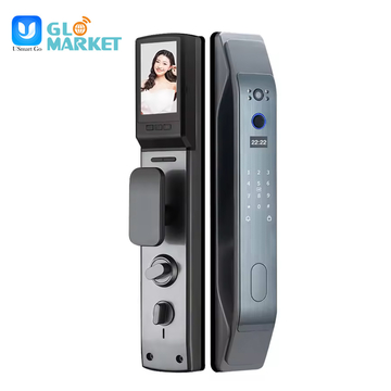 Glomarket Fully Automatic Camera Door Lock 3d Face Recognition Fingerprint Smart Digital Password Lock App Password Key Unlock