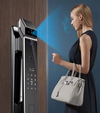 Tuya Biometric Fingerprint Smart Locks 3d Face Recognition Smart Door Lock Wifi Aluminium Electric Automatic Gate Lock