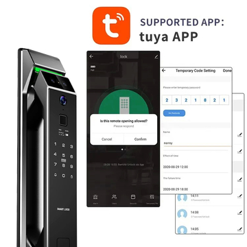 3d Face Recognition Smart Door Lock With Camera Fingerprint Security Fully Automatic Tuya Wifi Digital Smart Lock