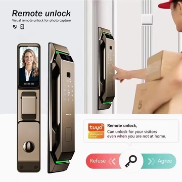 3d Face Recognition Smart Door Lock With Camera Fingerprint Security Fully Automatic Tuya Wifi Digital Smart Lock