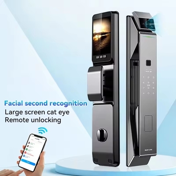 Tuya Security Fully Automatic Smart Lock 3d Face Recognition Biometric Lock Home Fingerprint Password Lock