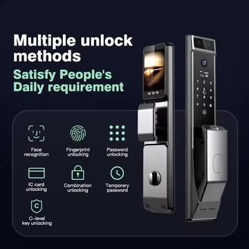 Tuya Smart Digital Biometric Lock Fully Automatic Digital Password Smart Lock Home Security Fingerprint Lock