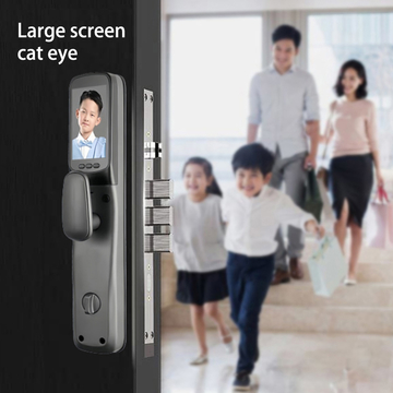 Glomarket Tuya Face Recognition Smart Lock Wifi Digital Lock Biometric Electronic Fingerprint Wood Apartment Door Lock