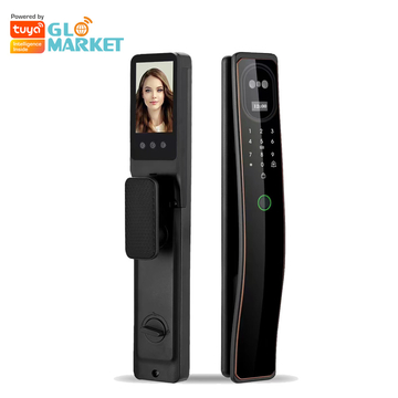 Glomarket Tuya Smart Door Lock With Camera Manufacturers Prices Security Biometric Fingerprint Fully Automatic Smart Lock