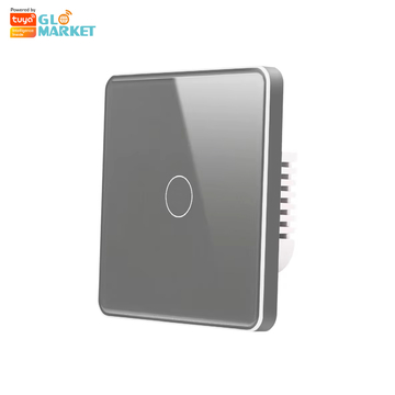 Glomarket EU Standard WiFi/Zigbee 1 gang Smart Electric Switches Voice Control Anti-scratch Panel Metal Frame Tuya WiFi Smart Light Switch