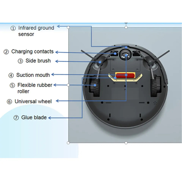 Glomarket Tuya Wifi Smart Cleaner Robot 2000Pa Suction Household Smart Robot Vacuum Mop Floor Auto Cleaner