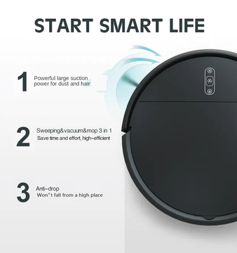 Glomarket Tuya Wifi Smart Cleaner Robot 2000Pa Suction Household Smart Robot Vacuum Mop Floor Auto Cleaner