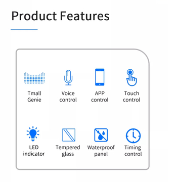 Smart Curtain Switch WiFi/Zigbee Voice Control Google Assistant Smart EU Standard Touch Screen Switch APP Garage Door Switch