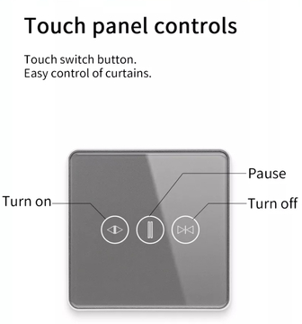 Smart Curtain Switch WiFi/Zigbee Voice Control Google Assistant Smart EU Standard Touch Screen Switch APP Garage Door Switch