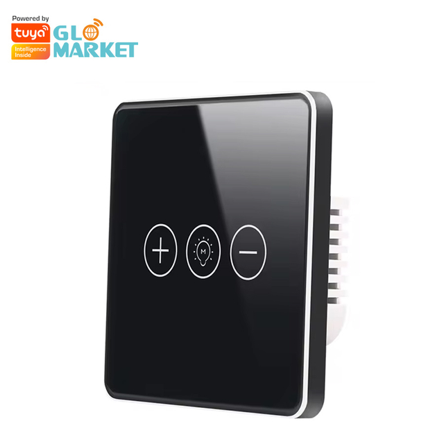 Glomarket Tuya Wifi Smart Switch Wireless Glass Crystal Panel Touch Wall Smart Switch Dimmer Wi-fi Light For Smart Home