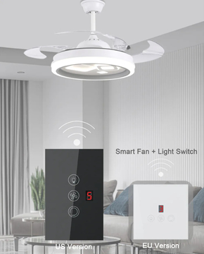 Glomarket Tuya Wifi Fan Light Switch 3 In 1 Switch