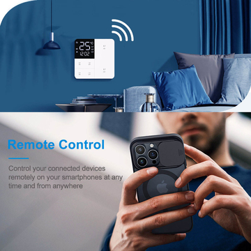 Glomarket Tuya Wifi Smart Wall Switch With Temperature Display Sreen