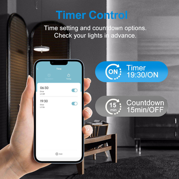 Glomarket Tuya Wifi Smart Wall Switch With Temperature Display Sreen