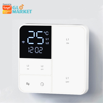 Glomarket Tuya Wifi Smart Wall Switch With Temperature Display Sreen