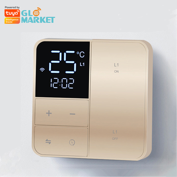 Glomarket Tuya Wifi Smart Wall Switch With Temperature Display Sreen