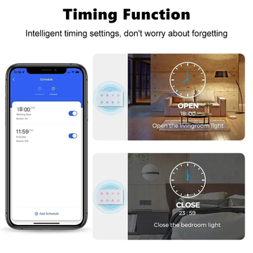 Glomarket 8 gang Tuya Wifi Smart Touch Switch