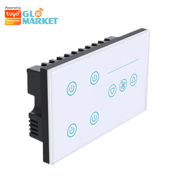 Wifi Tuya Light 4 Gang Switch Fan