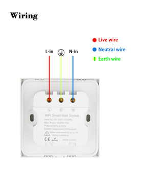 Glomarket Tuya Smart Wall Socket Wifi Universal