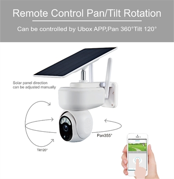 Glomarket Smart wifi solar power camera 2MP