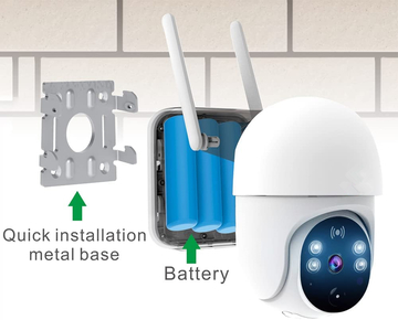 Glomarket Smart wifi solar power camera 2MP