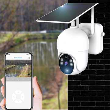 Glomarket Smart wifi solar power camera 2MP