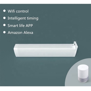 Glomarket Tuya WiFi Smart Battery Powered Smart Curtain Motor Smart Motorized Curtain Track Rail Curtain Motor Set