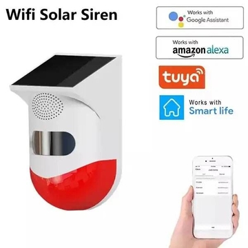 Wifi smart outdoor solar power PIR motion sensor